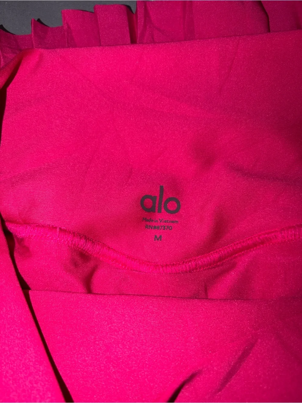 ALO Yoga Hot Pink Pleated Skater Skirt